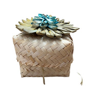 Caja de palma de flores