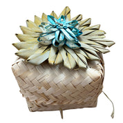 Caja de palma de flores