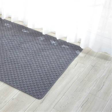 Washable Non-Slip Pet Mat (Black & White)